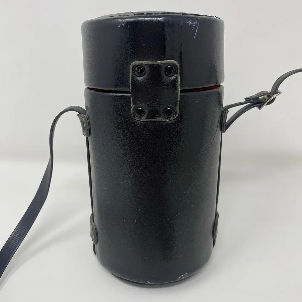 Vtg‎ Star-D Lens Leather Storage Protective Case and Hood 3.75